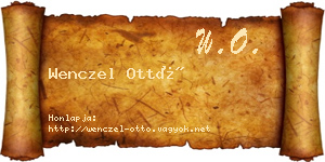 Wenczel Ottó névjegykártya